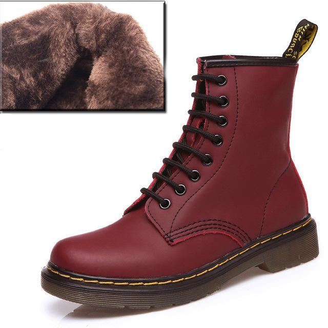 Winter Vintage Damen Martin Kampfstiefel