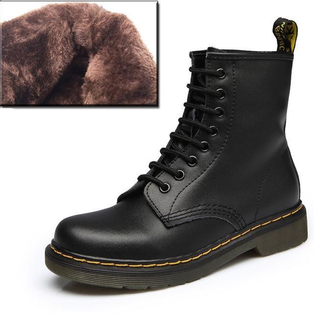 Winter Vintage Damen Martin Kampfstiefel