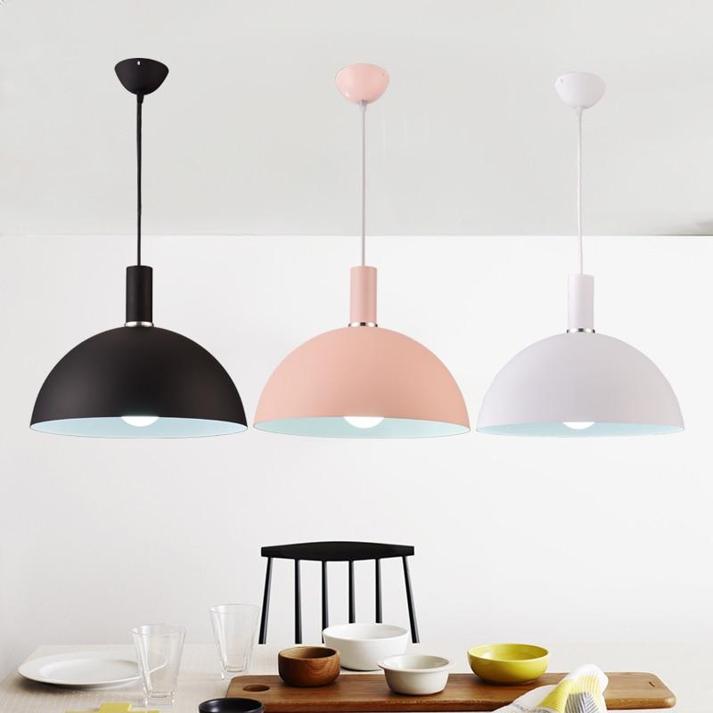 Modern Nordic Round Lampshade Hanging Light