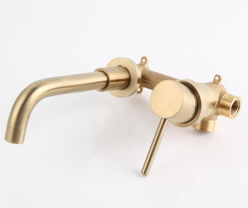 Modern Brass Wall Mounted Faucet