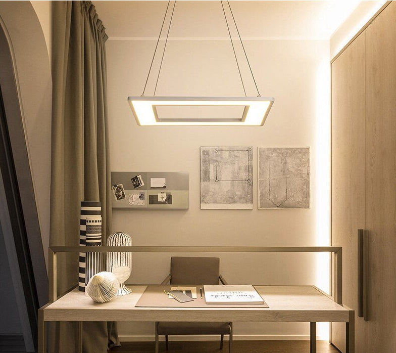 Regina - Modern Hanging Frame LED Lamp