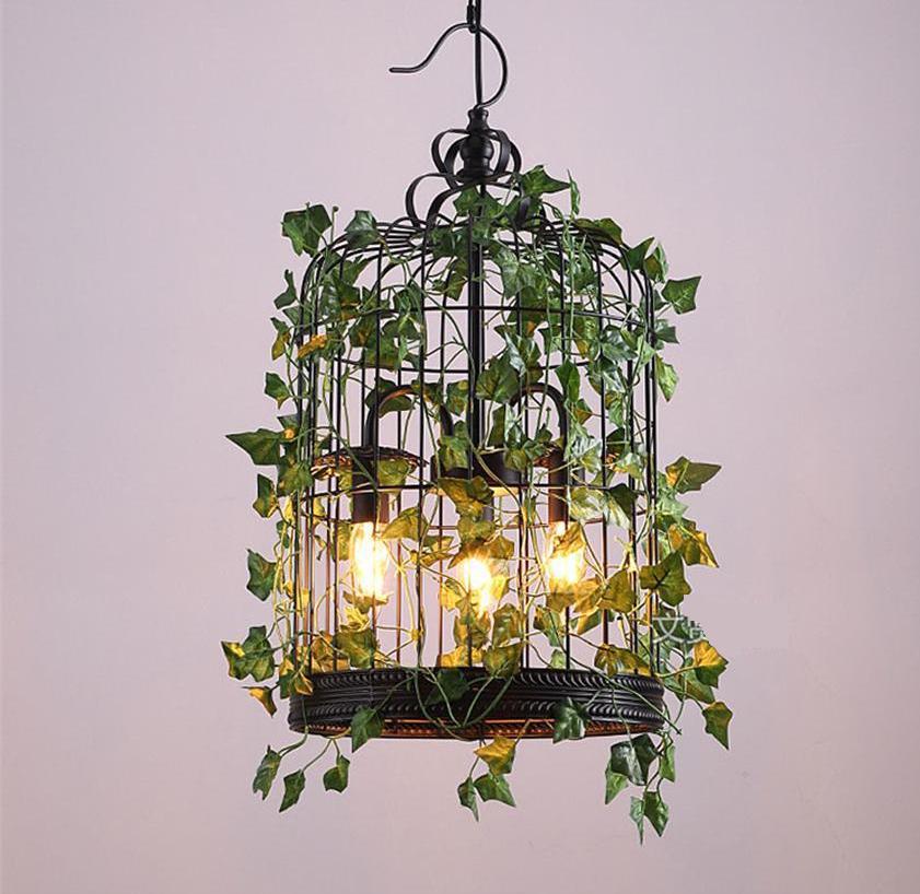 Emory - Vintage Industrial Bird Cage Hanging Lamp