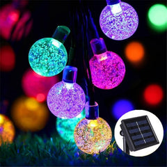 ColorSol - Solar Powered LED Globe String Lights