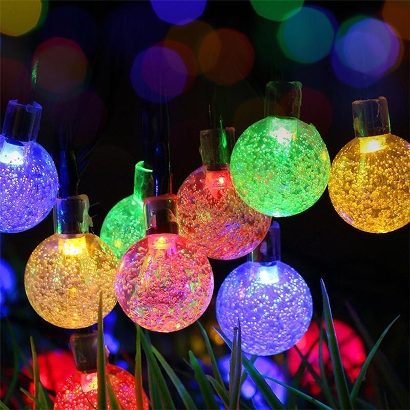 ColorSol - Solar Powered LED Globe String Lights