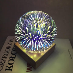 Modern Art-Deco Crystal Ball Night Light