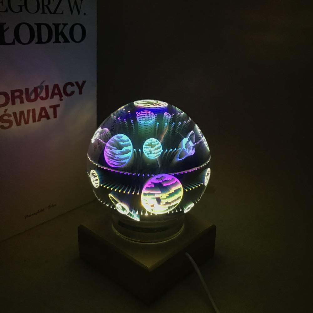 Modern Art-Deco Crystal Ball Night Light