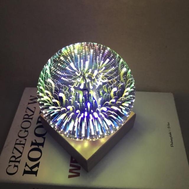 Modern Art-Deco Crystal Ball Night Light