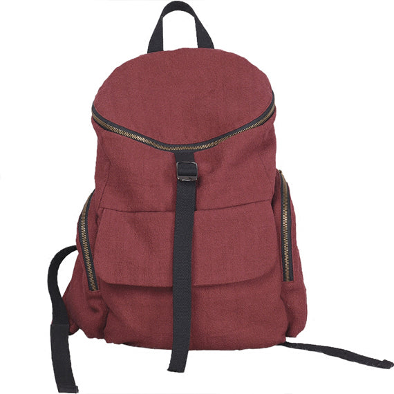 Großer, schlichter Damen-Rucksack, Canvas-Umhängetasche