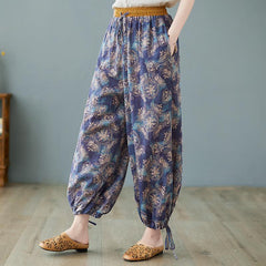 Retro Loose Wide Leg Cotton Linen Pants