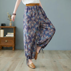 Retro Loose Wide Leg Cotton Linen Pants