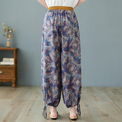 Retro Loose Wide Leg Cotton Linen Pants