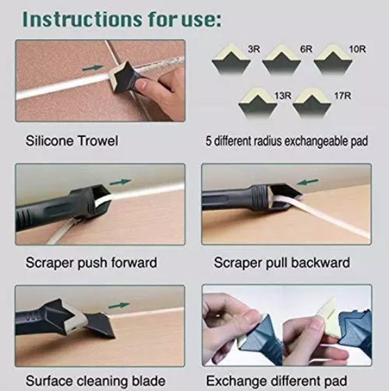 Glass Glue Angle Scraper