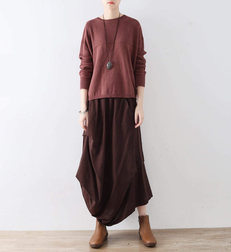 Casual Summer Women Skirts Women Skirts Women Linen Cotton Skirts ATM962319