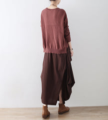 Casual Summer Women Skirts Women Skirts Women Linen Cotton Skirts ATM962319