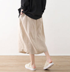 Casual Summer Women Skirts Women Skirts Women Linen Cotton Skirts ATM962320