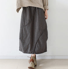 Casual Summer Women Skirts Women Skirts Women Linen Cotton Skirts ATM962322