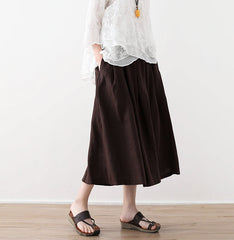 Casual Summer Women Skirts Women Skirts Women Linen Cotton Skirts ATM962315