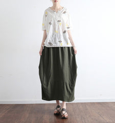 Casual Summer Women Skirts Women Skirts Women Linen Cotton Skirts ATM962326