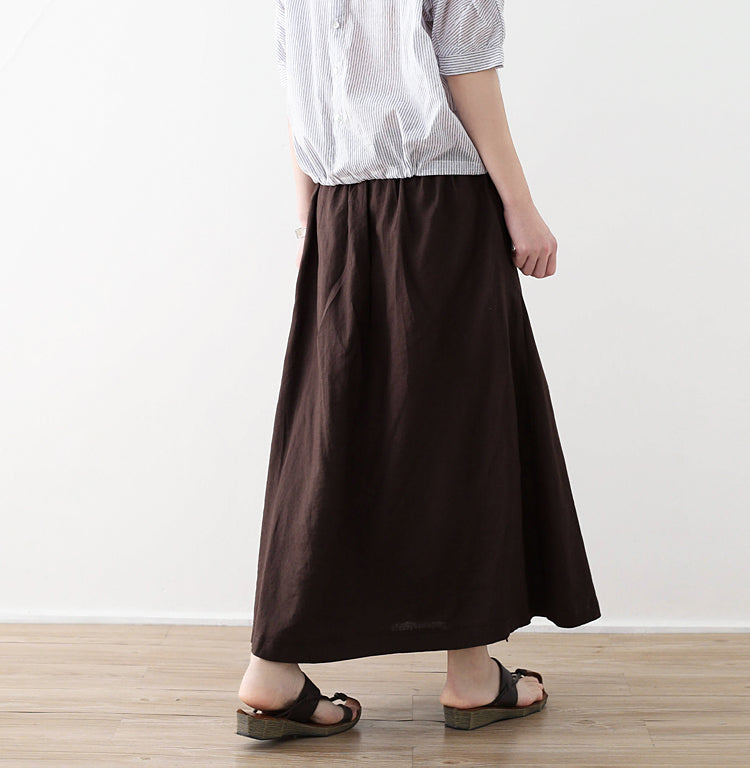 Casual Summer Women Skirts Women Skirts Women Linen Cotton Skirts ATM962331