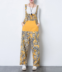 Casual Spring Summer Cotton Overall Loose  Women Jumpsuits QYCQ05163