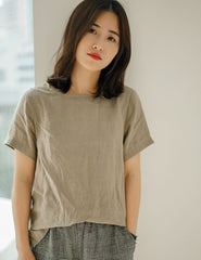 Women Casual Linen Blouse Summer Women Tops JJ972610