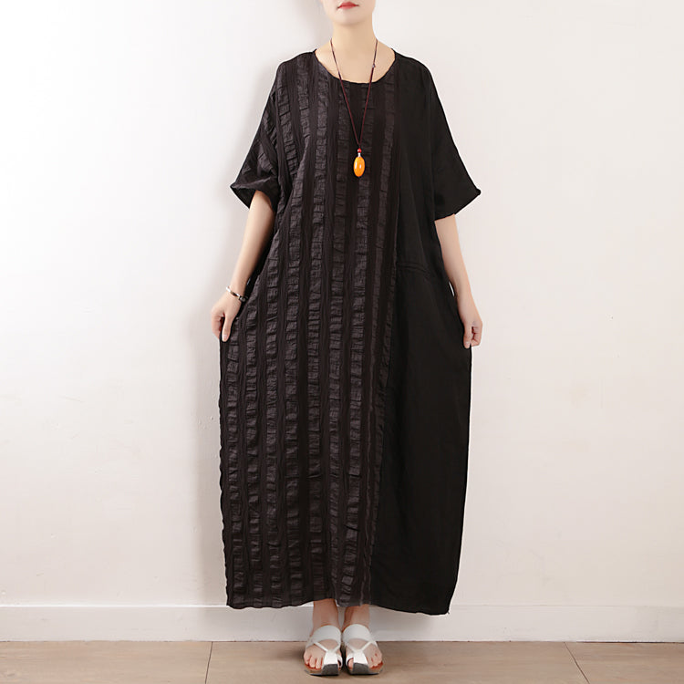 Vintage Style Linen Cotton Women Loose Long Summer Dresses Casual Women Dresses AMT96228