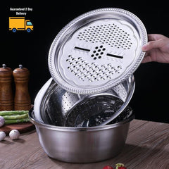 Multifunction Stainless Steel Basin Grater