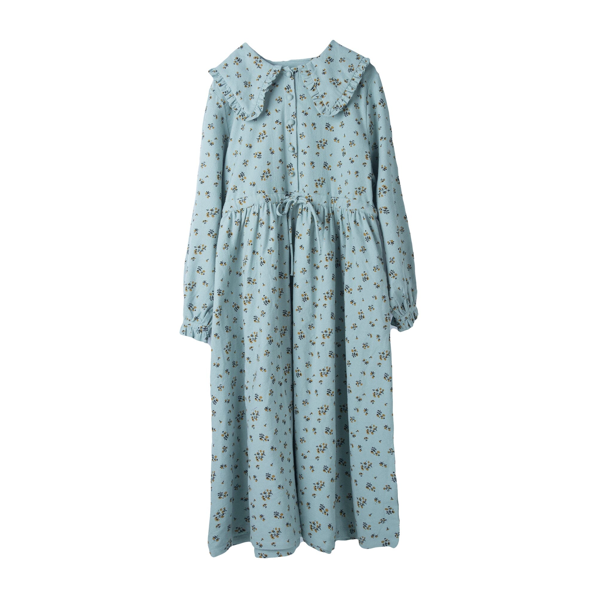 Spring Casual Cotton Linen Floral Dress