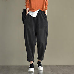 Spring Retro Cotton Denim Harem Pants