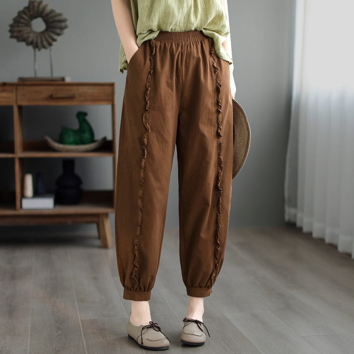 Spring Retro Loose Casual Cotton Linen Pants