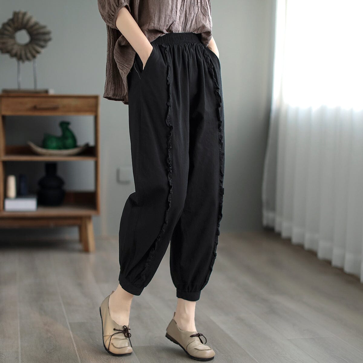 Spring Retro Loose Casual Cotton Linen Pants