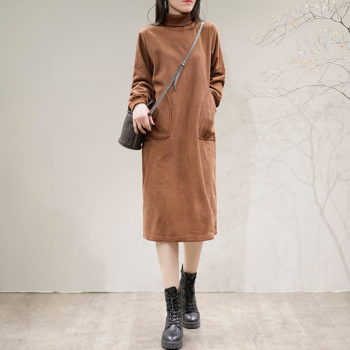 Spring Winter Casual Fashion Cotton Dress