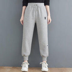 Spring Women Fashion Letter Loose Casual Pants