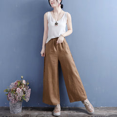 Summer Linen Casual Loose Wide-Leg Pants