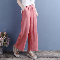 Summer Linen Casual Loose Wide-Leg Pants