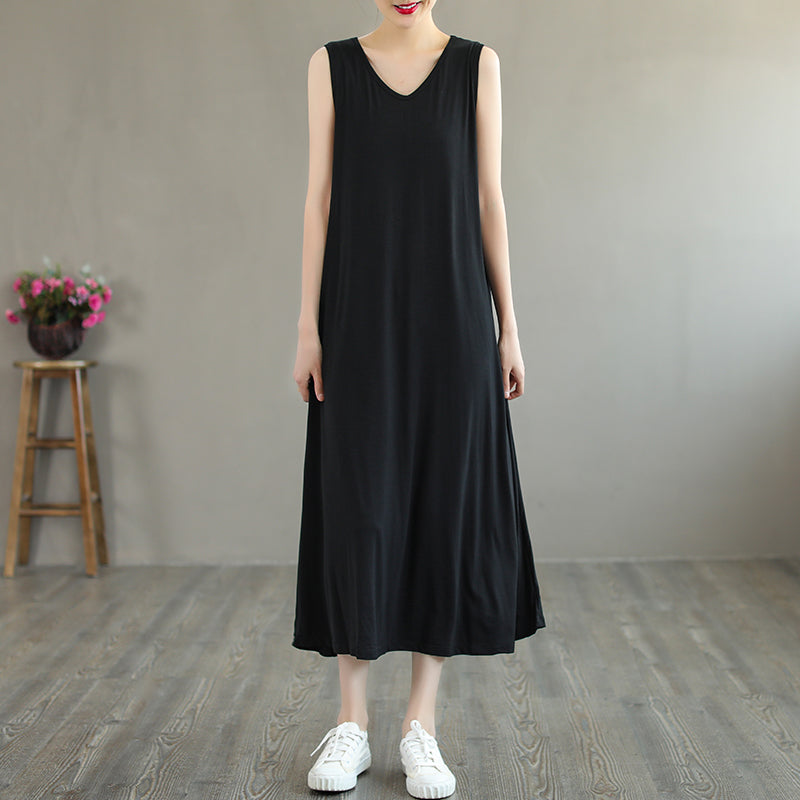 Summer Loose Casual Modal Sleeveless Dress