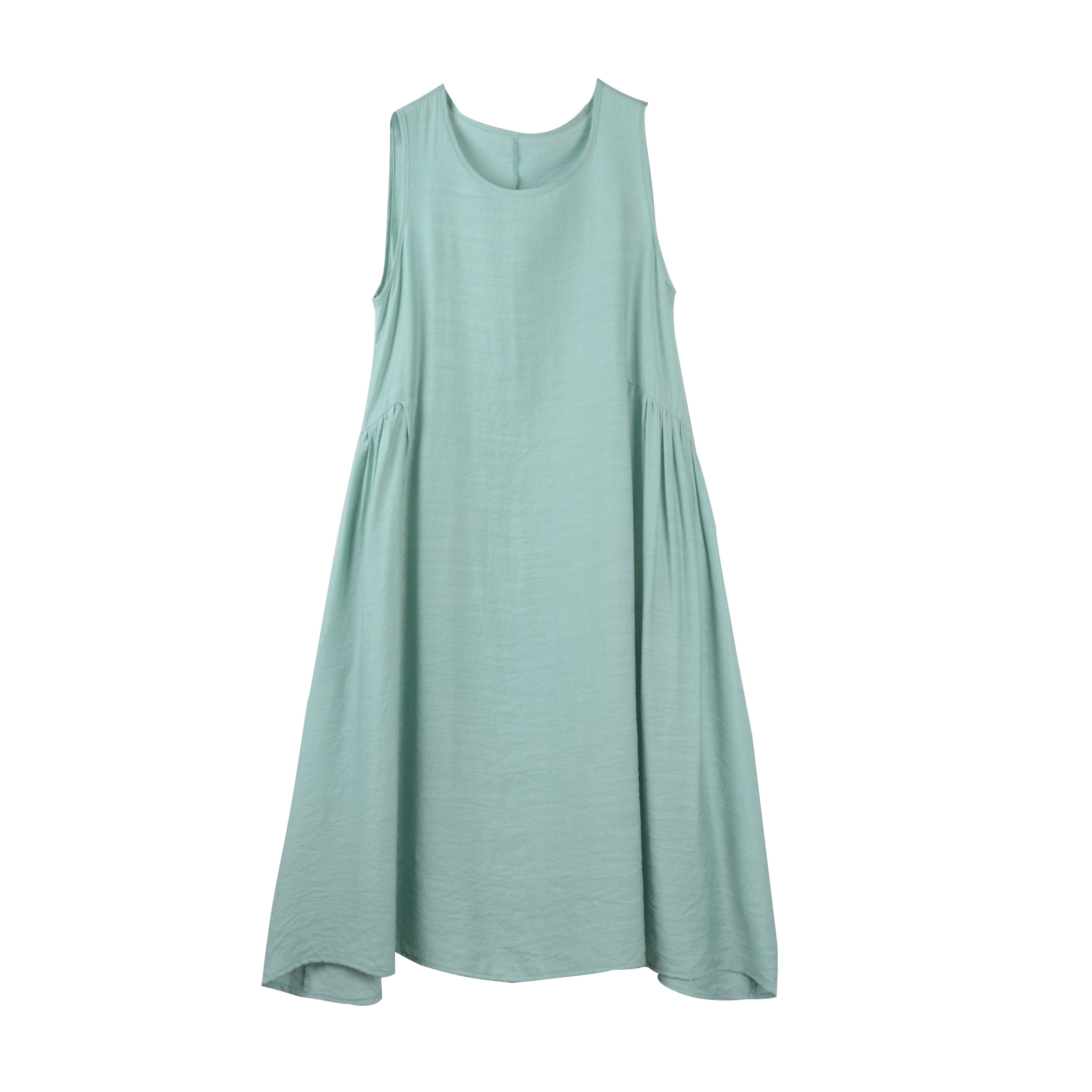 Summer Loose Casual Sleeveless Cotton Linen Dress