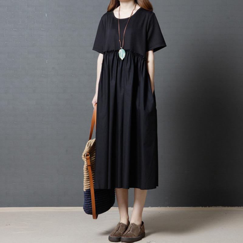 Summer Loose Fashion Stitching Dress