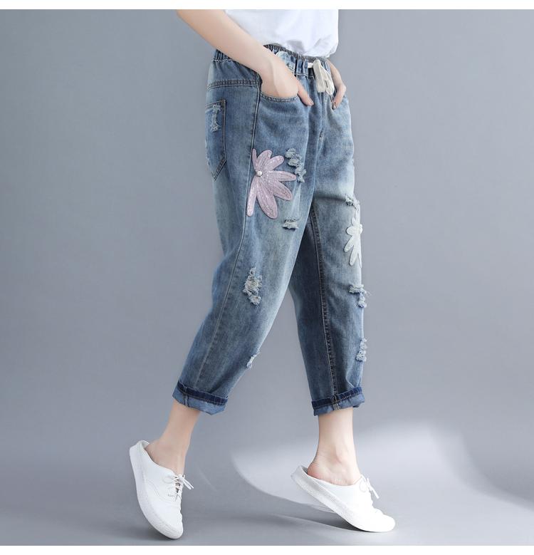 Summer Plus Size Casual Denim Pants