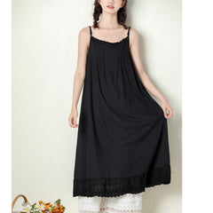 Summer Retro Sleeveless Cotton Slip Dress