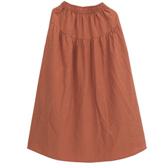 Summer Retro Solid A-Line Skirt