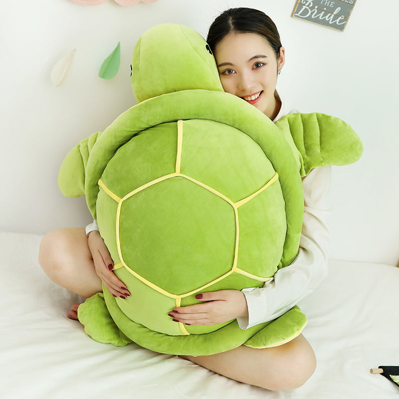 Linda tortuga de peluche Jumbo Animal de peluche de juguete