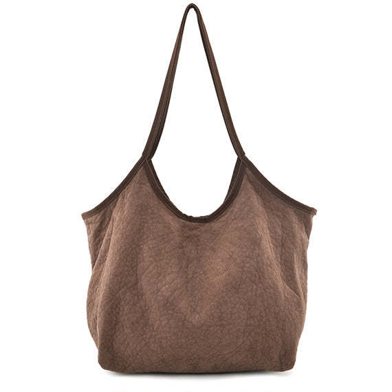 Mochila De Algodón Para Mujer Bolso De Hombro Estilo Simple