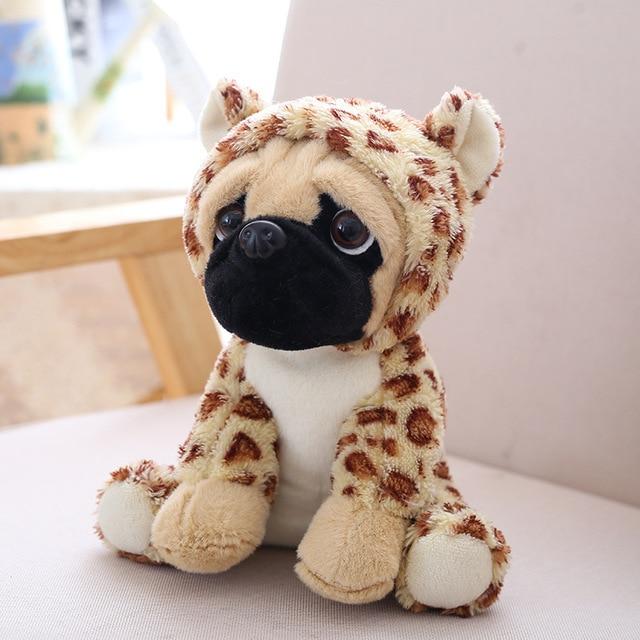 Lindo juguete de peluche suave Pug