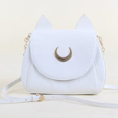 White/Black Sailor Moon Luna/Artemis Shoulder Bag