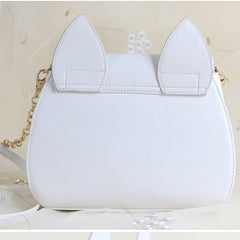 White/Black Sailor Moon Luna/Artemis Shoulder Bag