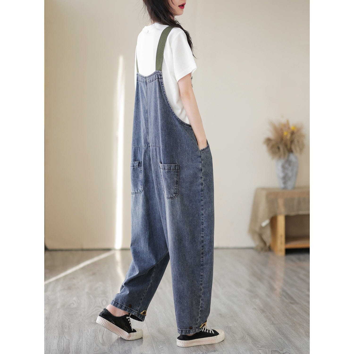 Frauen Frühling Sommer Casual Denim Overall