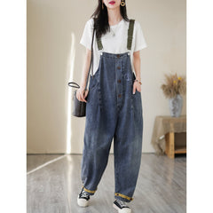 Frauen Frühling Sommer Casual Denim Overall