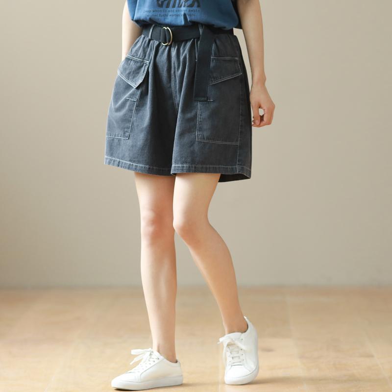 Women Summer Large Size Cotton Denim Shorts