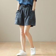 Women Summer Large Size Cotton Denim Shorts